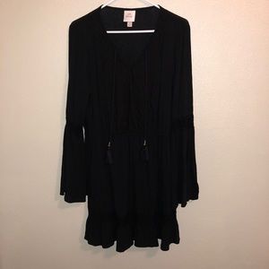 black long sleeve dress